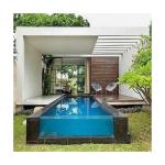 Private Villa Garden Acrylic Glass Pool Resistant To Weather Floor Swimming Pool