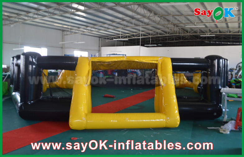 Football Inflatable Games PVC Seal Inflatable Soccer Field Kids Indoor / Outdoor Playground Equipment
