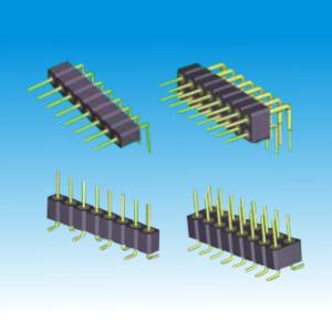 Wholesale PCB 2mm Right Angle Pin Header Round Male High Strength Stable Performance from china suppliers