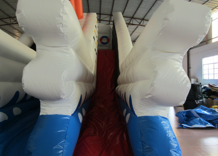 Commercial Inflatable Titanic Dry beauty slide hot inflatable dry ship slide