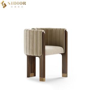 Wholesale Nordic Armrest Dining Chair Modern Luxury Restaurant Furniture from china suppliers