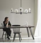 Luxury Marble Chandelier Living Room Black Minimalist Dining Room Erto