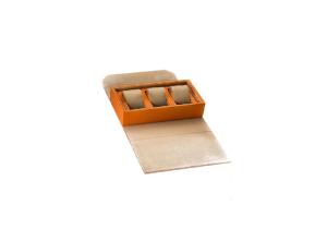 Wholesale Brown PU Leather Magnetic Travel Watch Case Eco-friendly Material from china suppliers