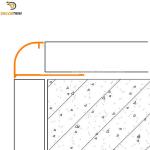 Quadrant Aluminium Metal Tile Trims Polish Gold 12mm X 2.5 Meters