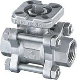Wholesale 3PC Screwed Ball Valve with Mounted Pad from china suppliers