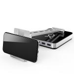 W115mm Aluminum Headphone Stand , 800g Headset Holder With 3 Usb Ports