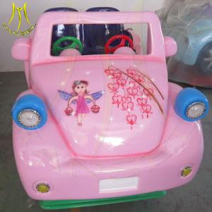 Wholesale Hansel children toys coin operated amusement park kiddie ride on pink car from china suppliers