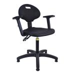 Workshop 250lbs Esd Stool Chair Office Chair Pu Leather Anti Static Esd