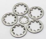 M4x12 Size Stainless Steel Internal Tooth Lock Washer Zinc Plate Surface