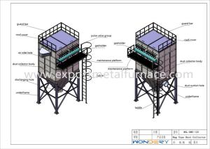 Wholesale High Performance Metal Melting Furnaces Bag Type Dust Collector 1.5m / Min from china suppliers