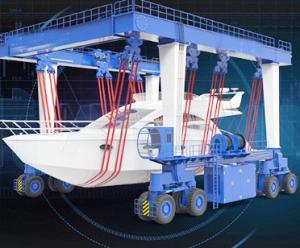 Wholesale PLC Mobile Boat Hoist Crane Cabin Controlled 250T 300T 500T 800T from china suppliers