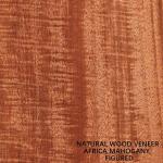 OEM Natural Mahogany Wood Veneer Straight Figured Grain 2500-3100MM For Door