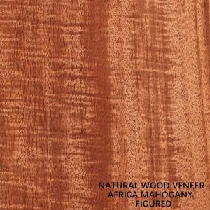 Wholesale OEM Natural Mahogany Wood Veneer Straight Figured Grain 2500-3100MM For Door Skin from china suppliers