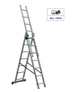 Wholesale Durable 3x7 Collapsible Extension Ladder Adjustable Aluminum Ladder from china suppliers