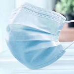 Blue Non Woven Disposable Face Mask 3 Ply Protection Anti Virus Face Mask