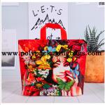 Multi - Color Printing Die Cut Handle Plastic Shopping Bag