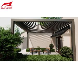 Wholesale 10&quot; X 12&quot; Motorized Aluminum Pergola Outdoor Patio Louvered Pergola from china suppliers