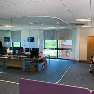 Wholesale Modern Design Thick Frame Glass Office Walls With Tempered Glass from china suppliers