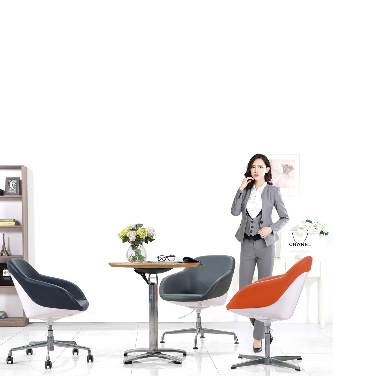 classical modern Shared Workspace Furniture. loungechair