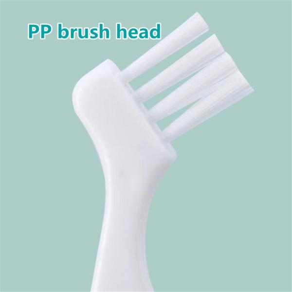 Food Grade Plastic Denture Cleaning Brush Black Color White Color For Aligner Cleaning