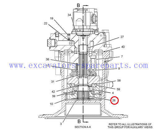 383-3941 Shaft Driven For 311D LRR 312D L 313D 314C 315D L 318D L