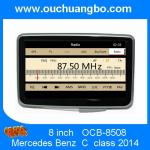 Ouchuangbo autoradio GPS sat navi DVD Mercedes Benz C180 2014 support canbus BT