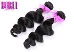 Virgin Loose Wave Malaysian Human Hair Bundles Customized Size Any Colors