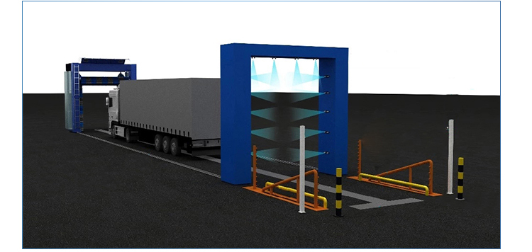 8.86kw Total Power Professional Truck Wash Equipment With DN25mm Water Supply