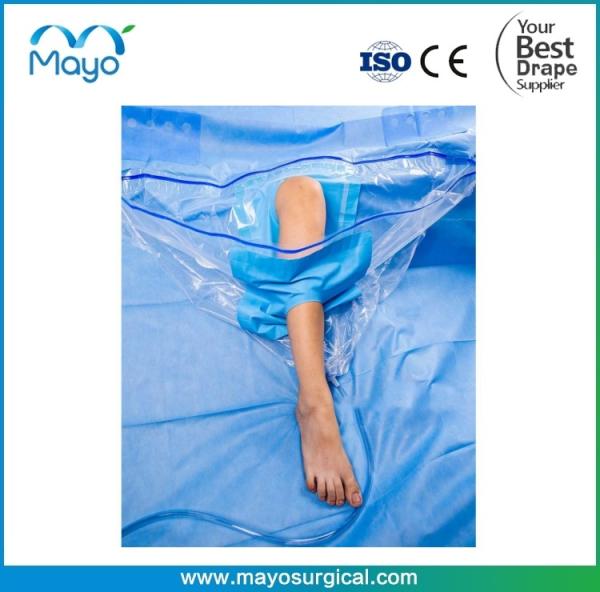 Customized Nonwoven Sterile Surgical Knee Arthroscopy Drape For Leg / Knee