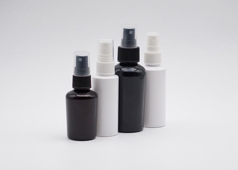 60ml 100ml Cylinder Fine Mist Spray Bottle White Plastic Spray Bottle Logo Custom
