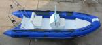 Rigid Inflatable RIB Boats 1.2mm PVC Tube In Blue Color Max 30HP Motor
