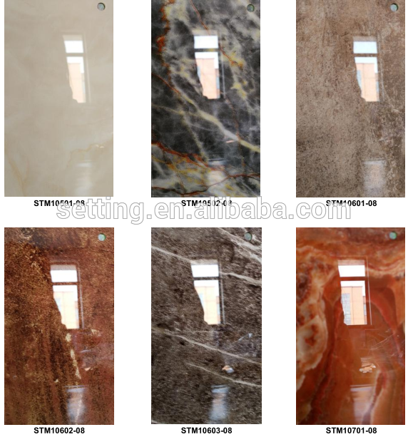 4*8 scratch resistant Gloss marble color acrylic high gloss MDF