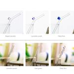 Creative Safe Lead Free Clear Borosilicate Glass Straws