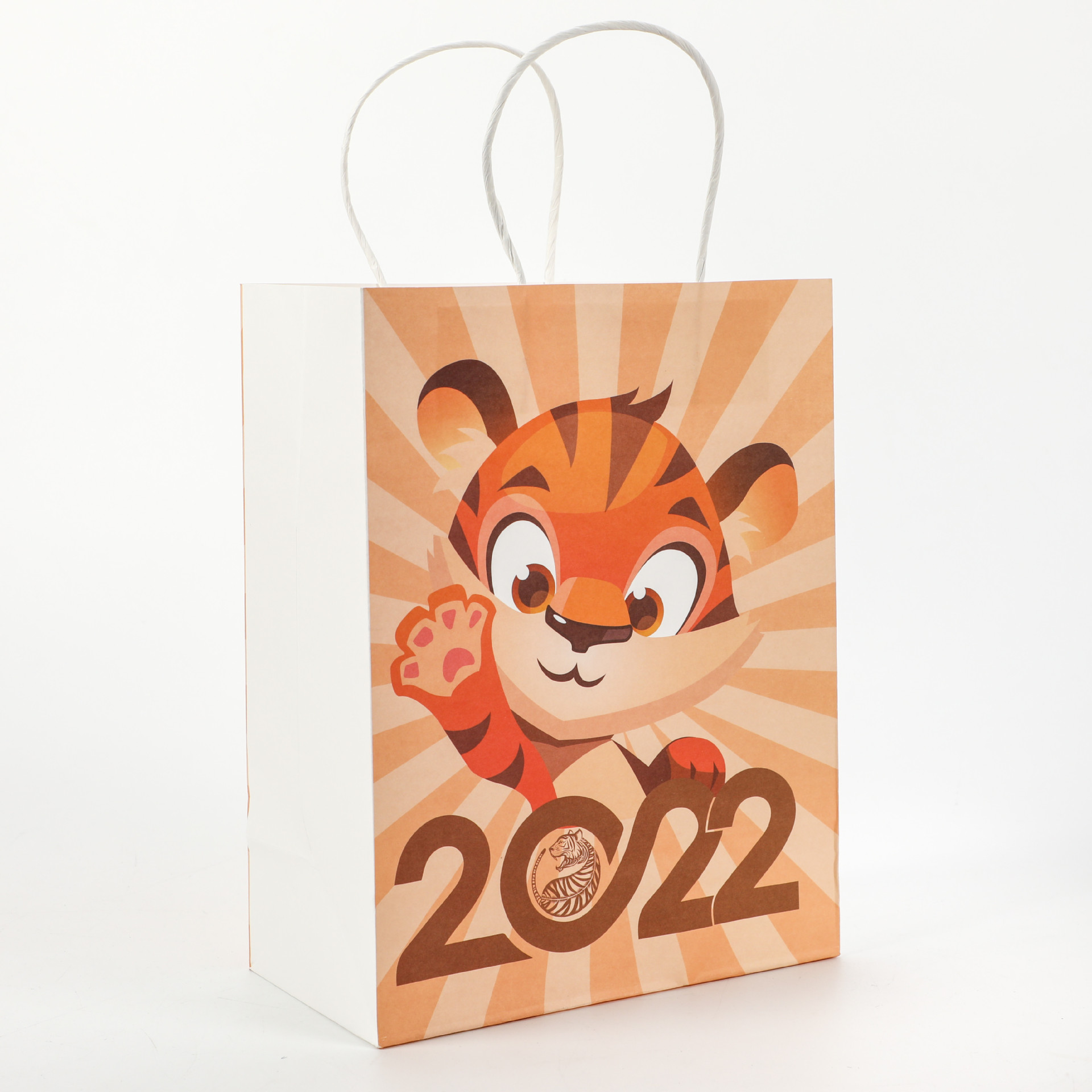 Customized Logo Zhejiang Cmyk Color Custom Order Grocery Shopping Kraft Paper Bags