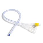 Medical Fr16-Fr24 3 Way All Silicone Foley Catheter 400mm Length