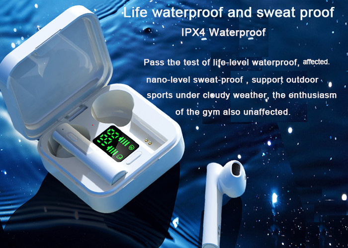 5.0 EDR 10m Wireless Bluetooth Earphones With Mic Touch Control Handsfree