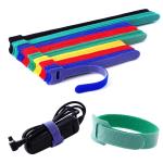 500mm Nylon Straight Hook And Loop Cable Ties T Shaped 20mm