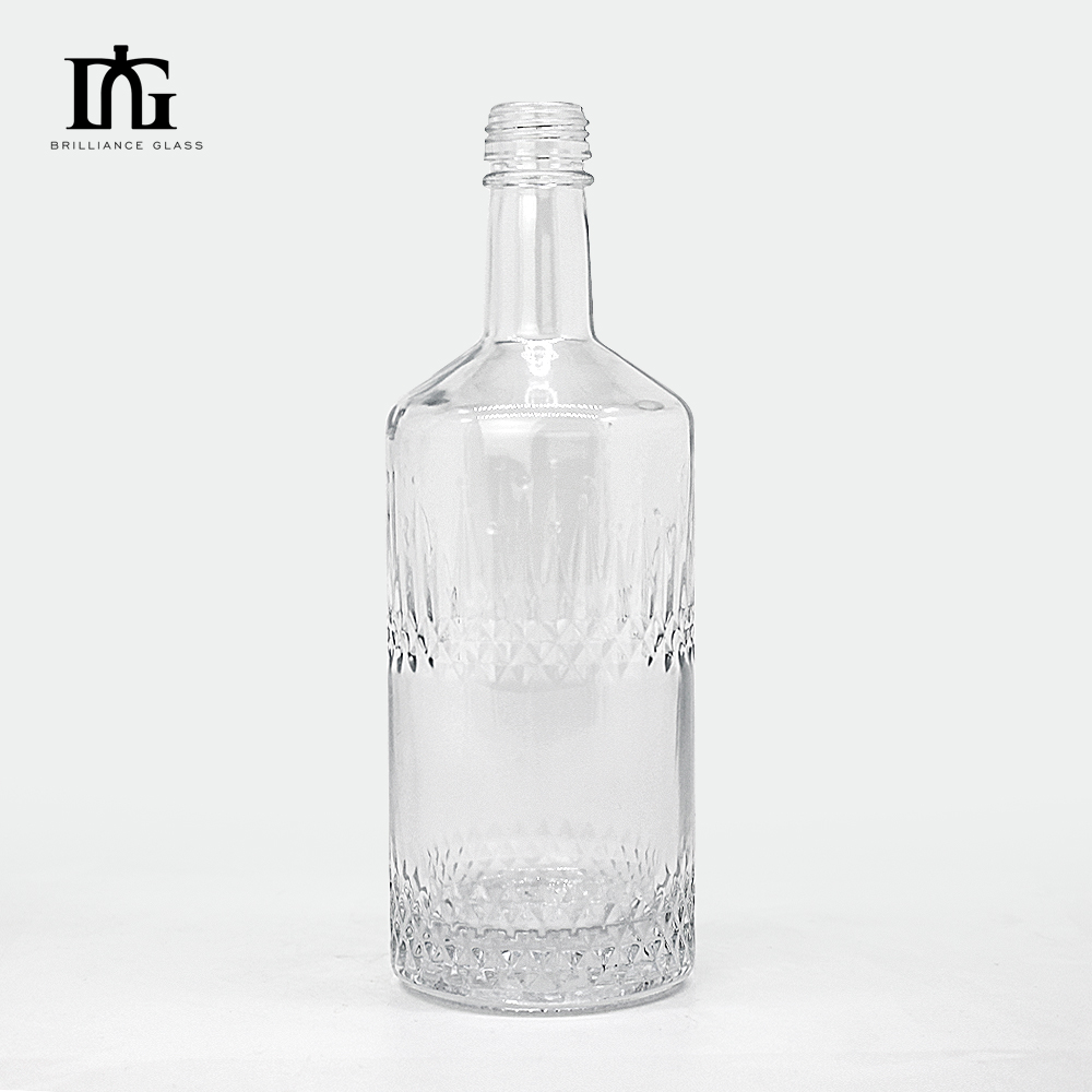 High Capacity and Large Capacity Glass Liquor Bottle 250ml/500ml/700ml/750ml for Tea