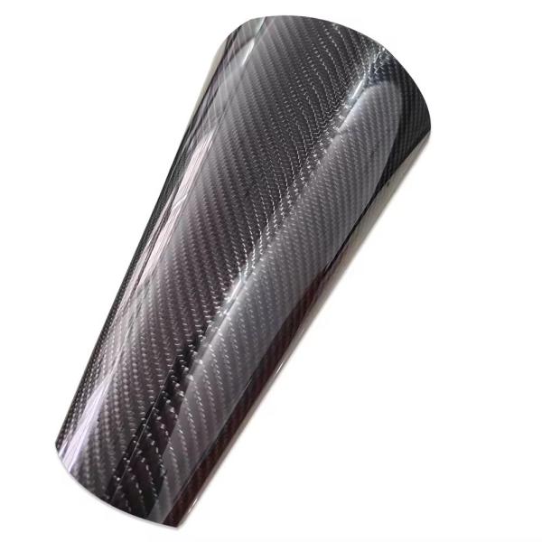 1.52*18 M Ceramic Carbon Fiber Wrapping High Glossy Black Exterior Decoration