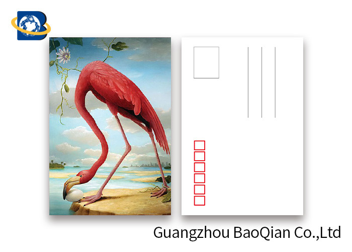 Loverly Flamingo Lenticular Image Printing Postcard , 3D Lenticular Picture 11x16cm Size