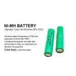 2.4v 230mah Nickel Metal Hydride Battery Pack For Consumer Electronics