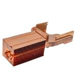 Pure Copper Heat Pipe Radiator Heat Sink With Buckle Fin Anti Oxidation