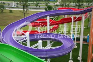 Wholesale Popular Spiral Water Park Slide With Vertical Track , FRP Water Park Slides For Water Park from china suppliers