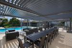 Powder Coating Outdoor Aluminium Pergola Customized Size ISO9001 Certificate