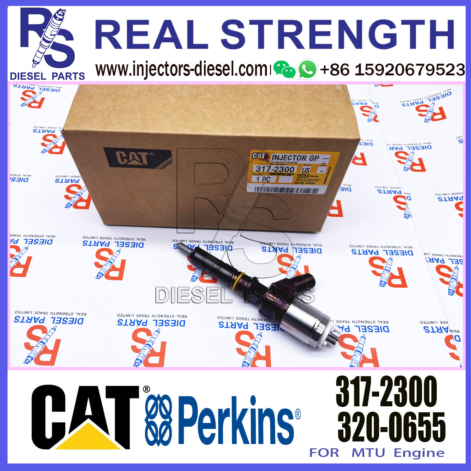 Common Rail Injector For CAT excavator C6 C6.4 diesel 326-4700 3264700 fuel injector 317-2300