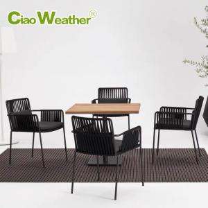 Wholesale Outdoor Rattan Weaving Table and Chair Set for Restaurant Exquisite Outdoor Furniture from china suppliers