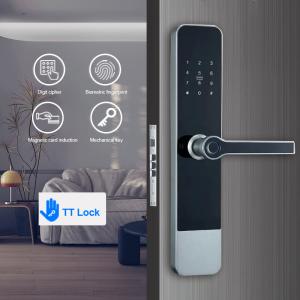 Wholesale Digital Smart Apartment Door Lock Zinc Alloy Passcode IC Card NFC Unlock from china suppliers