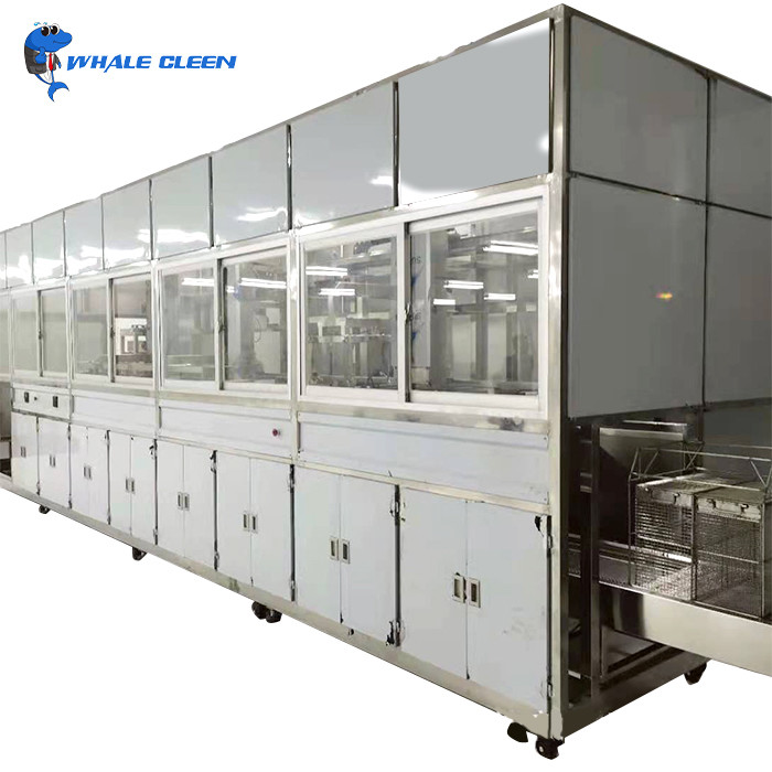 Industrial Automatical Ultrasonic Cleaner With PLC System For Automobile Parts Oil Removal
