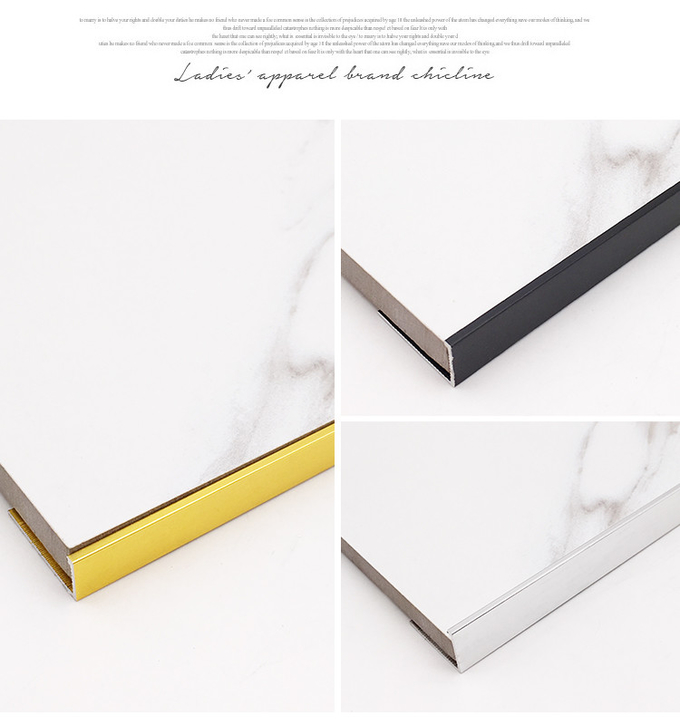 8mm Aluminium Tile Trim , ODM L Shaped Aluminum Trim Ceramic Protection