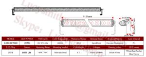 Wholesale 44'' 260W Led work lights truck driving lamps/Spot/LED arbeidslys foco Faros LED-BC7260 from china suppliers